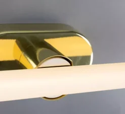 Applique*Mullan Lighting Applique de salle de bain, Valencia Single, , L16cm, H8,5cm - laiton poli