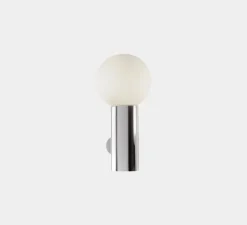 Applique*LEDS C4 Applique de salle de bain, Mist simple, , IP44, Ø10cm, H20cm - chrome