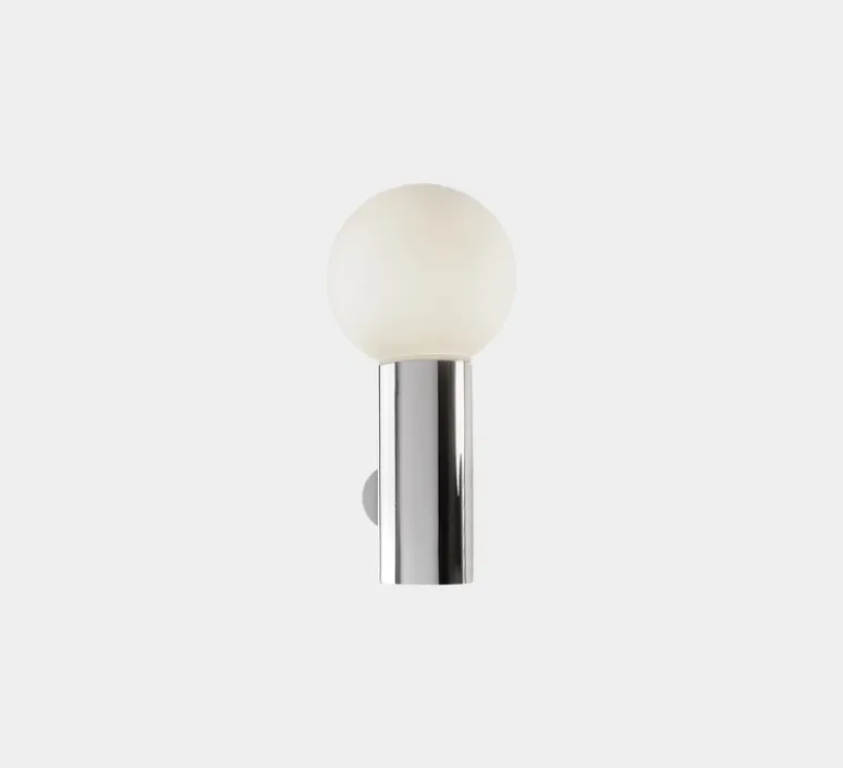 Applique*LEDS C4 Applique de salle de bain, Mist simple, , IP44, Ø10cm, H20cm - chrome
