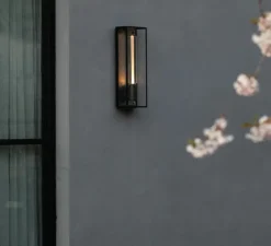 Applique*Buster & Punch Applique de salle de bain, Caged wet, large, , IP44, L18cm, H48,8cm - métal noir