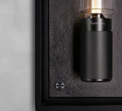 Applique*Buster & Punch Applique de salle de bain, Caged wet, large, , IP44, L18cm, H48,8cm - métal noir