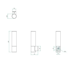 Applique*Astro Applique de salle de bain, Bari, , IP44, L4cm, H20cm - Lighting chrome poli