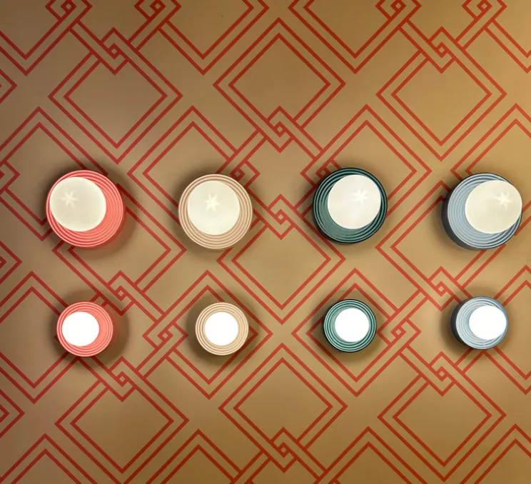 Applique de salle de bain, Alicia Petite, taupe, IP44, L16cm, H16cm-Elements lighting