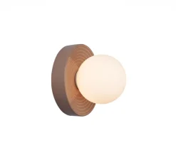 Applique de salle de bain, Alicia Petite, taupe, IP44, L16cm, H16cm-Elements lighting