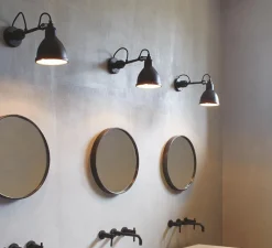 Applique*DCW éditions Paris Applique de salle de bain, Lampe Gras N°304 Bathroom CLI, et , L14,6cm, H15cm - DCW noir