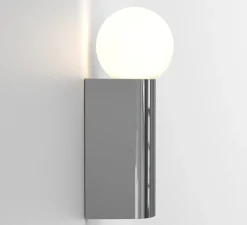 Applique*Astro Applique de salle de bain, Ortona Single, , IP44, L9cm, H24,3cm - chrome poli