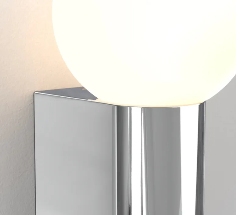 Applique*Astro Applique de salle de bain, Ortona Single, , IP44, L9cm, H24,3cm - chrome poli