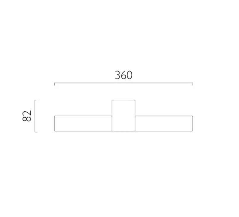 Applique*Astro Applique de salle de bain, Padova, , IP44, L14,5cm, H30,1cm - chrome poli