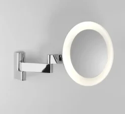 Applique de salle de bain, Niimi Round LED, chrome poli, IP44, LED, 3000K, 146 lm, Ø25cm, P11,5 - 35cm - Astro