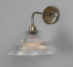 Applique*Mullan Lighting Applique de salle de bain, Mono, , IP65, Ø30cm, H35cm - laiton antique