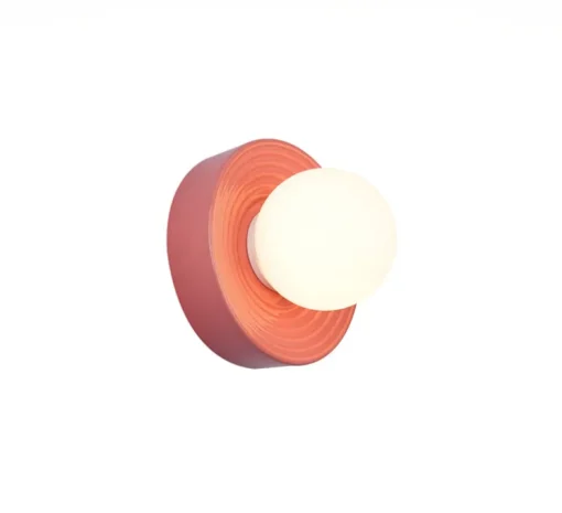 Applique de salle de bain, Alicia, rose, IP44, L22cm, H22cm-Elements lighting