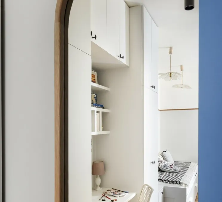 Applique de salle de bain, Light.o.004, blanc, verre opalin Glass 004, IP54, L10cm, H20,4cm - Zangra