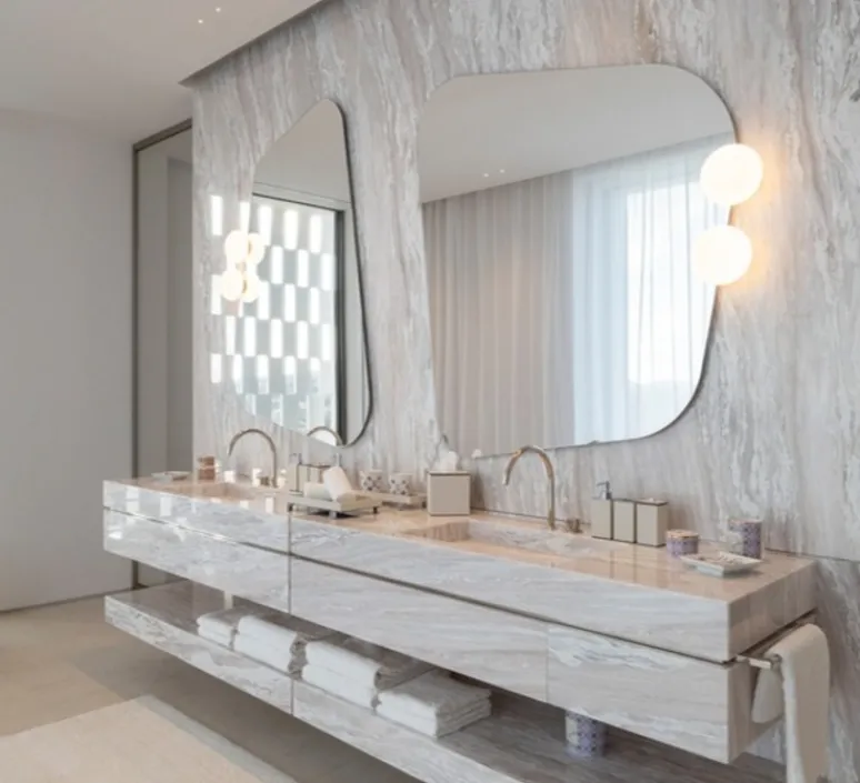 Applique*Wever&Ducré Applique de salle de bain, Perlez Clip 2.0, , IP44, LED, dim, 3000K, 630 lm, Ø16cm, H8cm - blanc