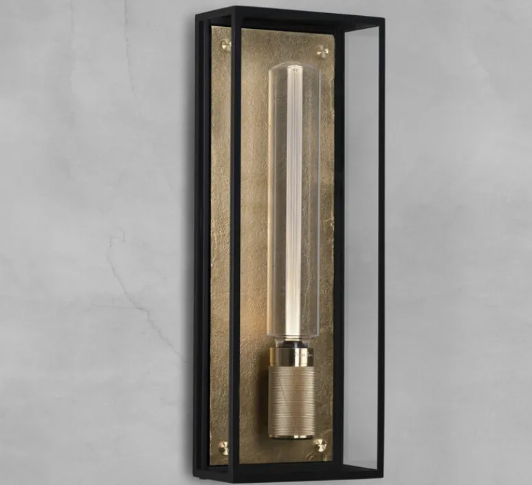 Applique*Buster & Punch Applique de salle de bain, Caged wet, large, , IP44, L18cm, H48,8cm - laiton