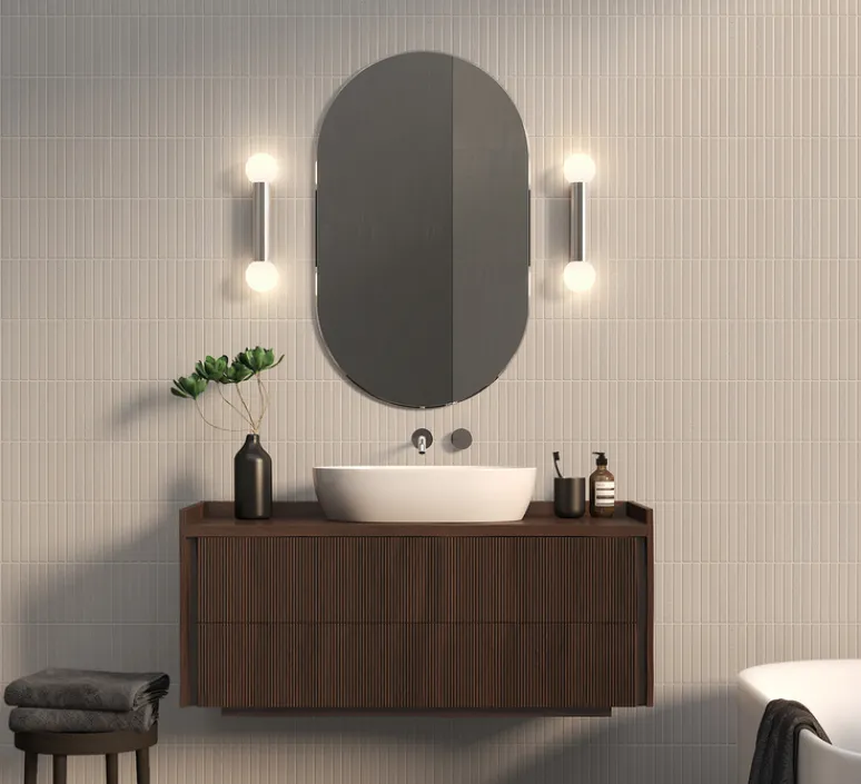 Applique*Astro Applique de salle de bain, Ortona Twin, , IP44, L9cm, H38,5cm - chrome poli