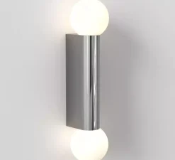 Applique*Astro Applique de salle de bain, Ortona Twin, , IP44, L9cm, H38,5cm - chrome poli