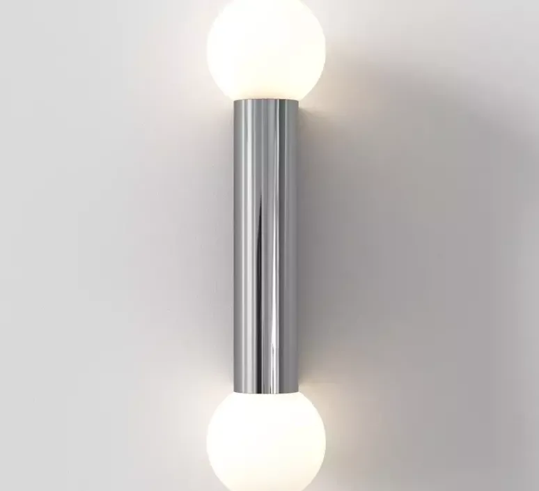 Applique*Astro Applique de salle de bain, Ortona Twin, , IP44, L9cm, H38,5cm - chrome poli