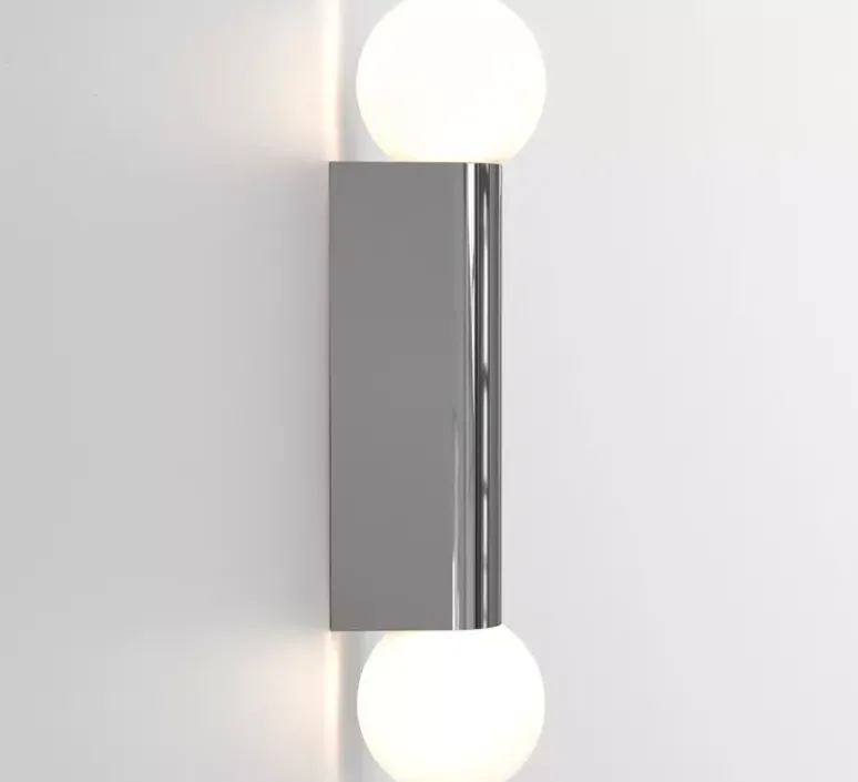 Applique*Astro Applique de salle de bain, Ortona Twin, , IP44, L9cm, H38,5cm - chrome poli