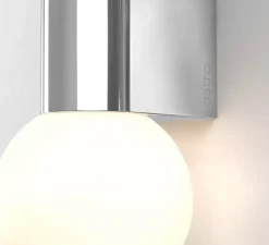 Applique*Astro Applique de salle de bain, Ortona Twin, , IP44, L9cm, H38,5cm - chrome poli