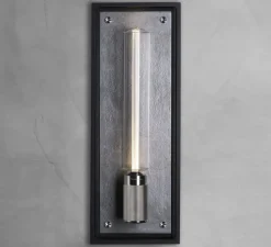 Applique de salle de bain, Caged wet, large, gris acier, IP44, L18cm, H48,8cm - Buster & Punch