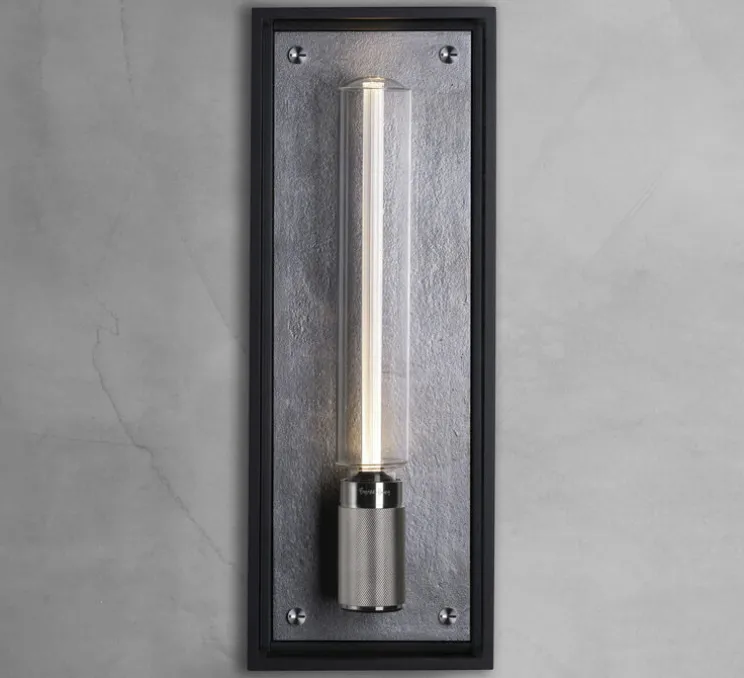 Applique de salle de bain, Caged wet, large, gris acier, IP44, L18cm, H48,8cm - Buster & Punch