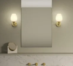 Applique*Astro Applique de salle de bain, Liberty, , IP44, L12,4cm, H23,5cm - laiton poli