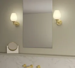 Applique*Astro Applique de salle de bain, Liberty, , IP44, L12,4cm, H23,5cm - laiton poli