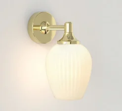 Applique*Astro Applique de salle de bain, Liberty, , IP44, L12,4cm, H23,5cm - laiton poli