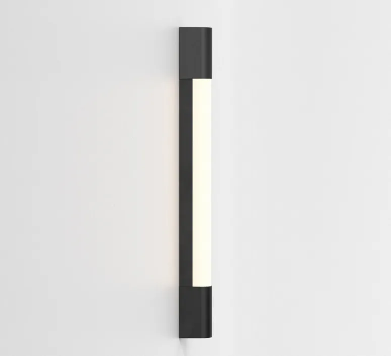 Applique*Astro Applique de salle de bain, Palermo 600 LED, mat, IP44, LED, 3000K, 346lm, L60cm, H60cm - Lighting noir