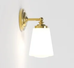 Applique*Astro Applique de salle de bain, Anton, poli, IP44, L11cm, H21,5cm - laiton