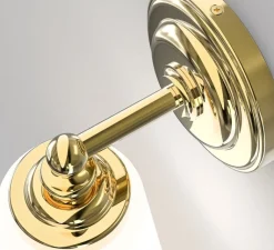 Applique*Astro Applique de salle de bain, Anton, poli, IP44, L11cm, H21,5cm - laiton