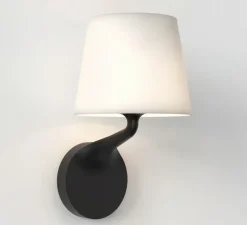 Applique*Astro Applique de salle de bain, Millie, , IP44, L16cm, H27,6cm - noir mat, blanc