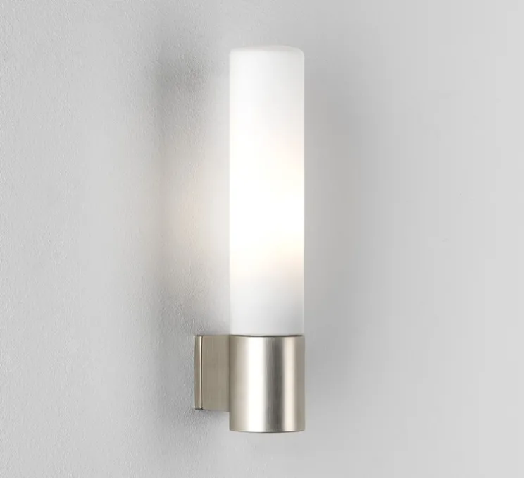 Applique de salle de bain, Bari, nickel mat, IP44, L4cm, H20cm - Astro Lighting
