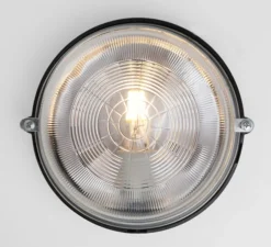 Applique de salle de bain, light.o.127.b.001, noir, IP54, L17cm, H17cm - Zangra