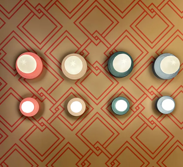 Applique de salle de bain, Alicia, denim, IP44, L22cm, H22cm-Elements lighting