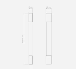 Applique de salle de bain, Palermo 600 LED, chrome poli, IP44, LED, 3000K, 346lm, L60cm, H60cm - Astro Lighting
