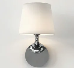 Applique*Astro Applique de salle de bain, Millie, , IP44, L16cm, H27,6cm - chrome poli, blanc