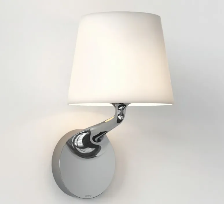 Applique*Astro Applique de salle de bain, Millie, , IP44, L16cm, H27,6cm - chrome poli, blanc