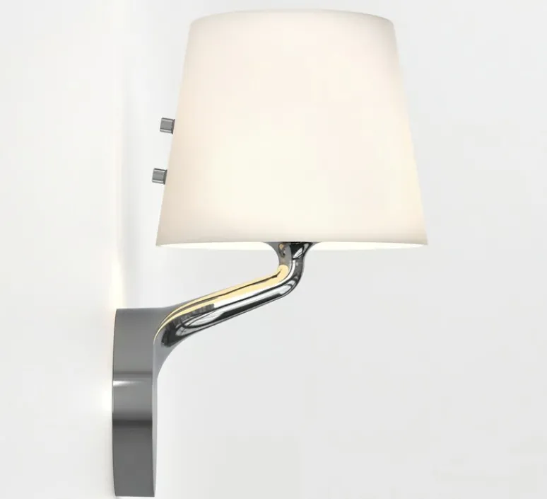 Applique*Astro Applique de salle de bain, Millie, , IP44, L16cm, H27,6cm - chrome poli, blanc