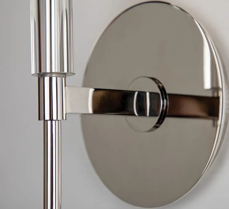 Applique de salle de bain, Amherst double, nickel poli, IP44, L33cm, H47,6cm - Hudson Valley Lighting