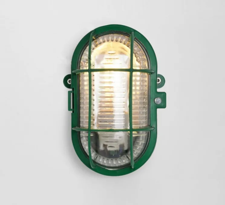 Applique de salle de bain, light.o.131, vert, IP54, L12,5cm, H17cm - Zangra