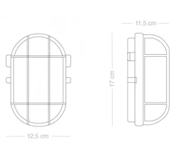 Applique de salle de bain, light.o.131, vert, IP54, L12,5cm, H17cm - Zangra