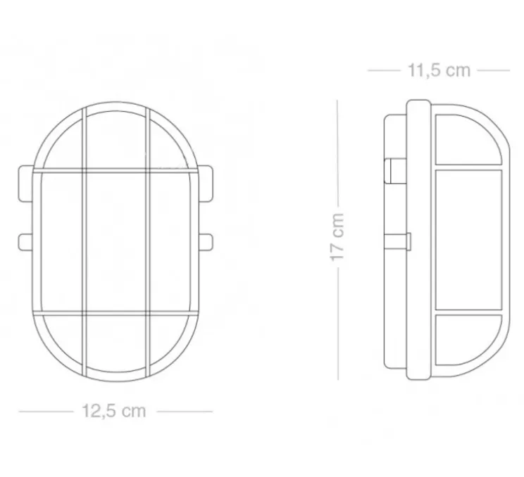 Applique de salle de bain, light.o.131, vert, IP54, L12,5cm, H17cm - Zangra
