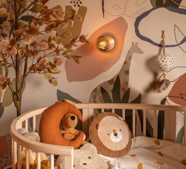 Applique*Humble Applique de salle de bain, sans fil, Bee, , IP65, Ø12cm, H18cm - or fumé