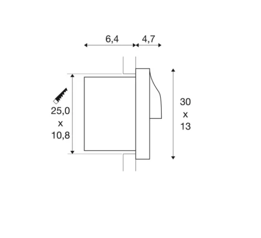 Applique d'extérieur, Adi, anthracite, IP55, LED, 3000K, 940 lm, L30cm, H13cm - SLV