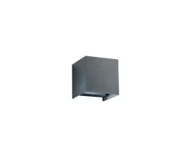 Applique d'extérieur, Alfa, anthracite, IP54, LED, 3000-4000K, 1800 lm, L12cm, H12cm - Nedgis