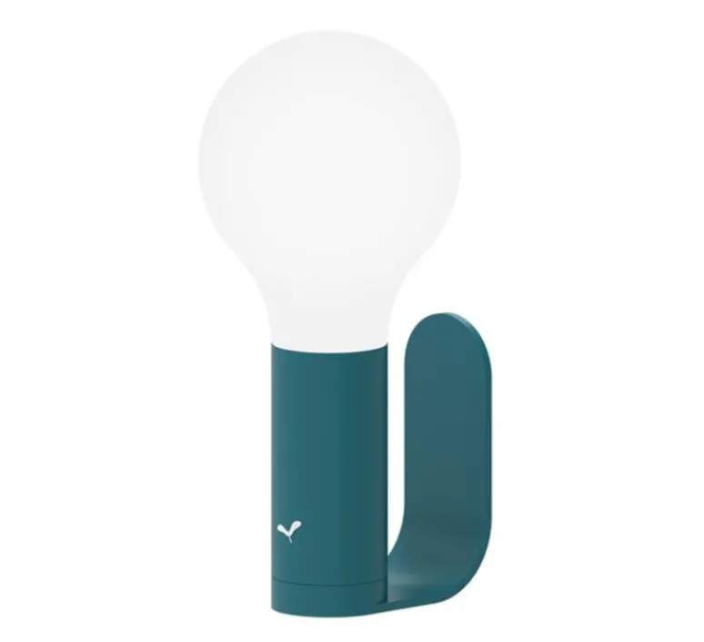 Applique*Fermob Applique d'extérieur, APLÔ, , IP54, LED, 70lm, 3000 à 6000K, Ø16,5cm, H36cm - bleu acapulco