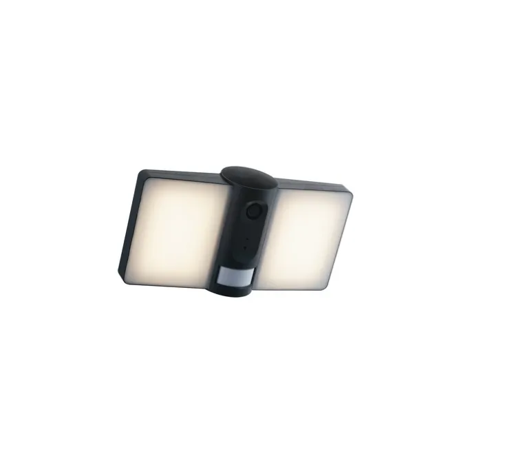 Applique d'extérieur avec caméra de surveillance intégrée, Vysor, anthracite, IP54, LED, 4000K, 2640 lm, L26,5cm, H13,2cm - Nedgis