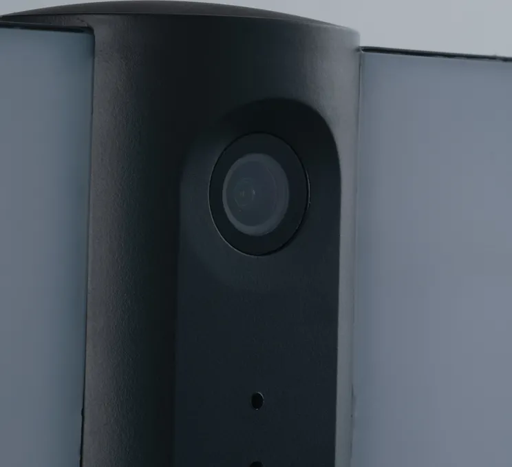 Applique d'extérieur avec caméra de surveillance intégrée, Vysor, anthracite, IP54, LED, 4000K, 2640 lm, L26,5cm, H13,2cm - Nedgis