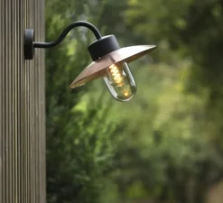 Applique*Roger Pradier Applique d'extérieur, Belcour N°1, , IP44, L32cm, H26,7cm - cuivre